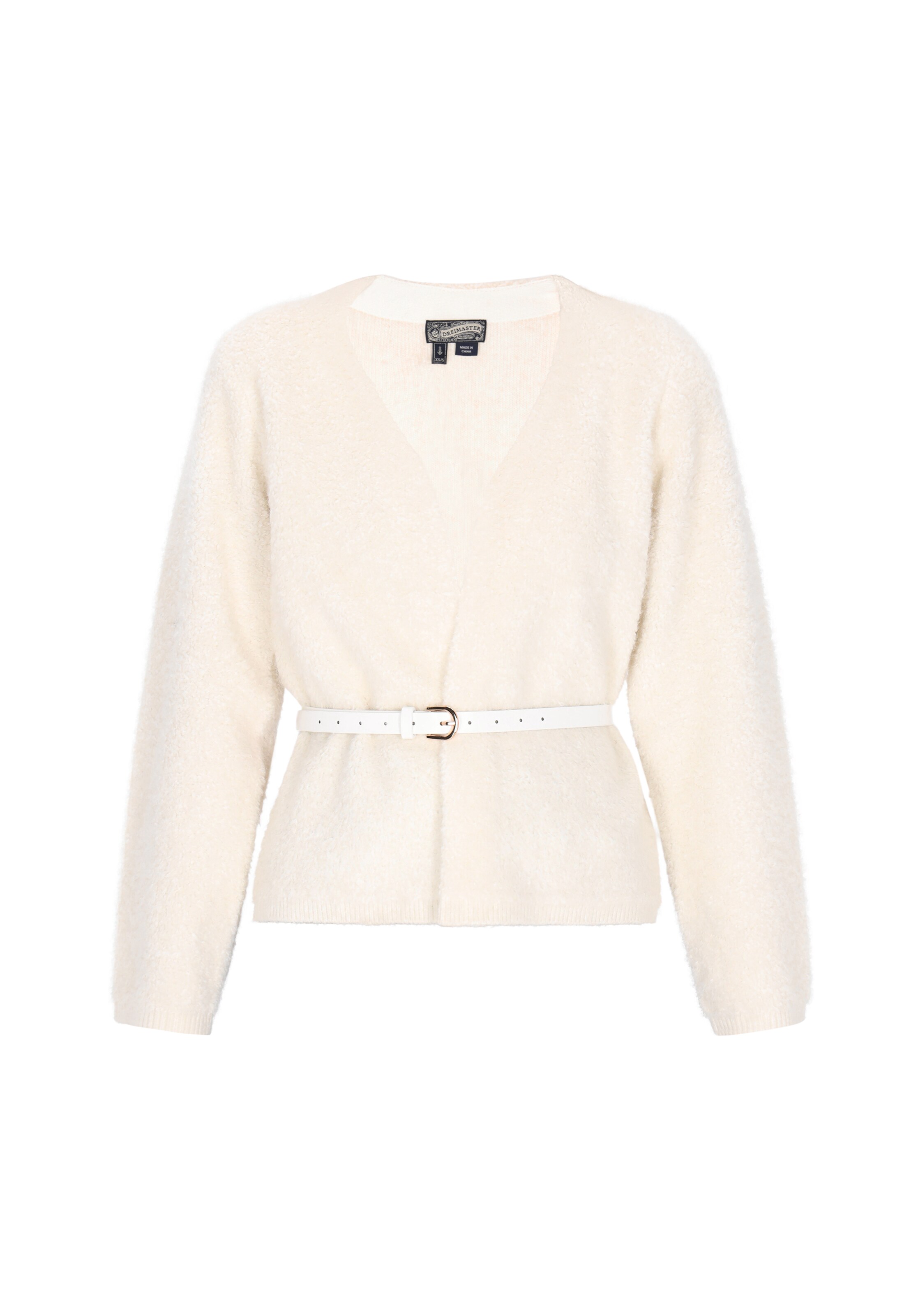 Cardigan DreiMaster Vintage en blanc : devant