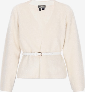 Cardigan DreiMaster Vintage en blanc : devant