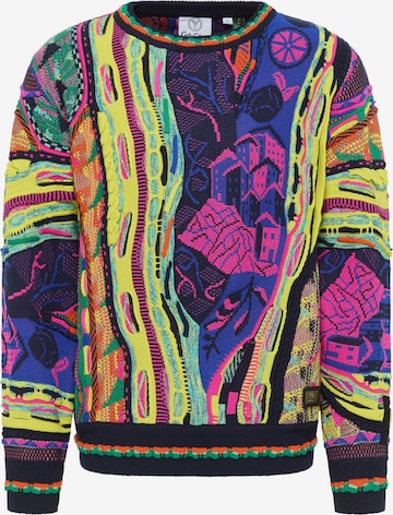 Pull-over 'Eberhoefer' Carlo Colucci en mélange de couleurs : devant