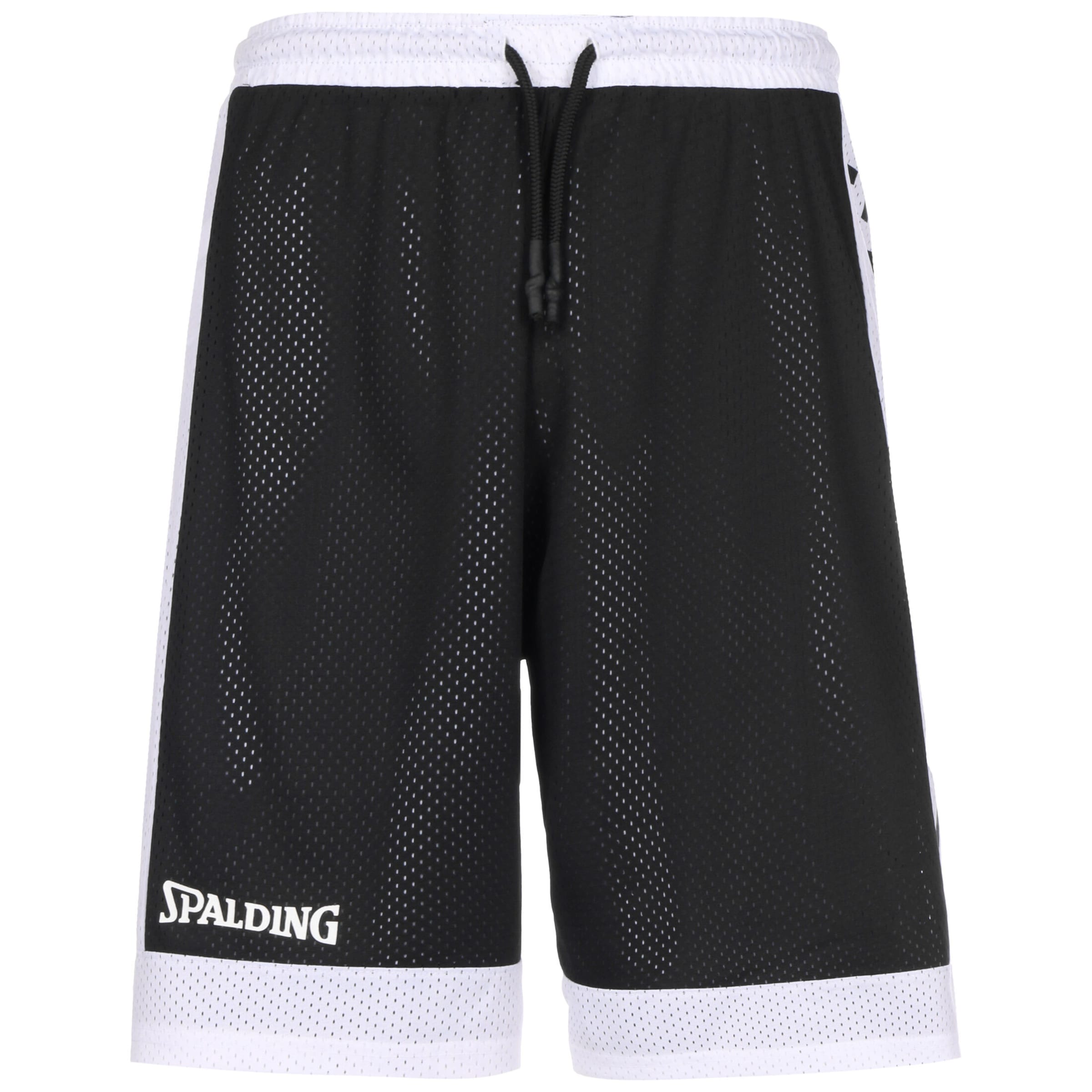 SPALDING Loosefit Sportshorts 'Essential' in Schwarz: Vorderseite