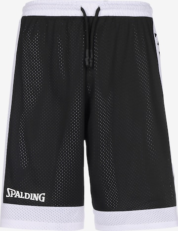 SPALDING Lużny krój Spodnie sportowe 'Essential' w kolorze czarny: przód
