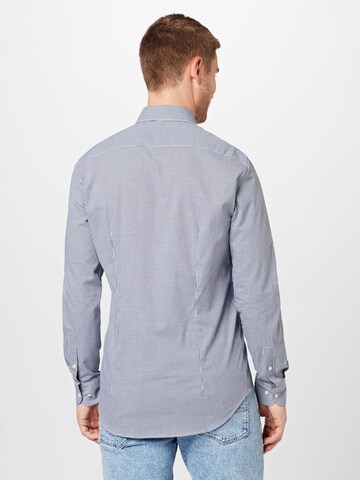 Tommy Hilfiger Tailored - Ajuste estrecho Camisa en azul