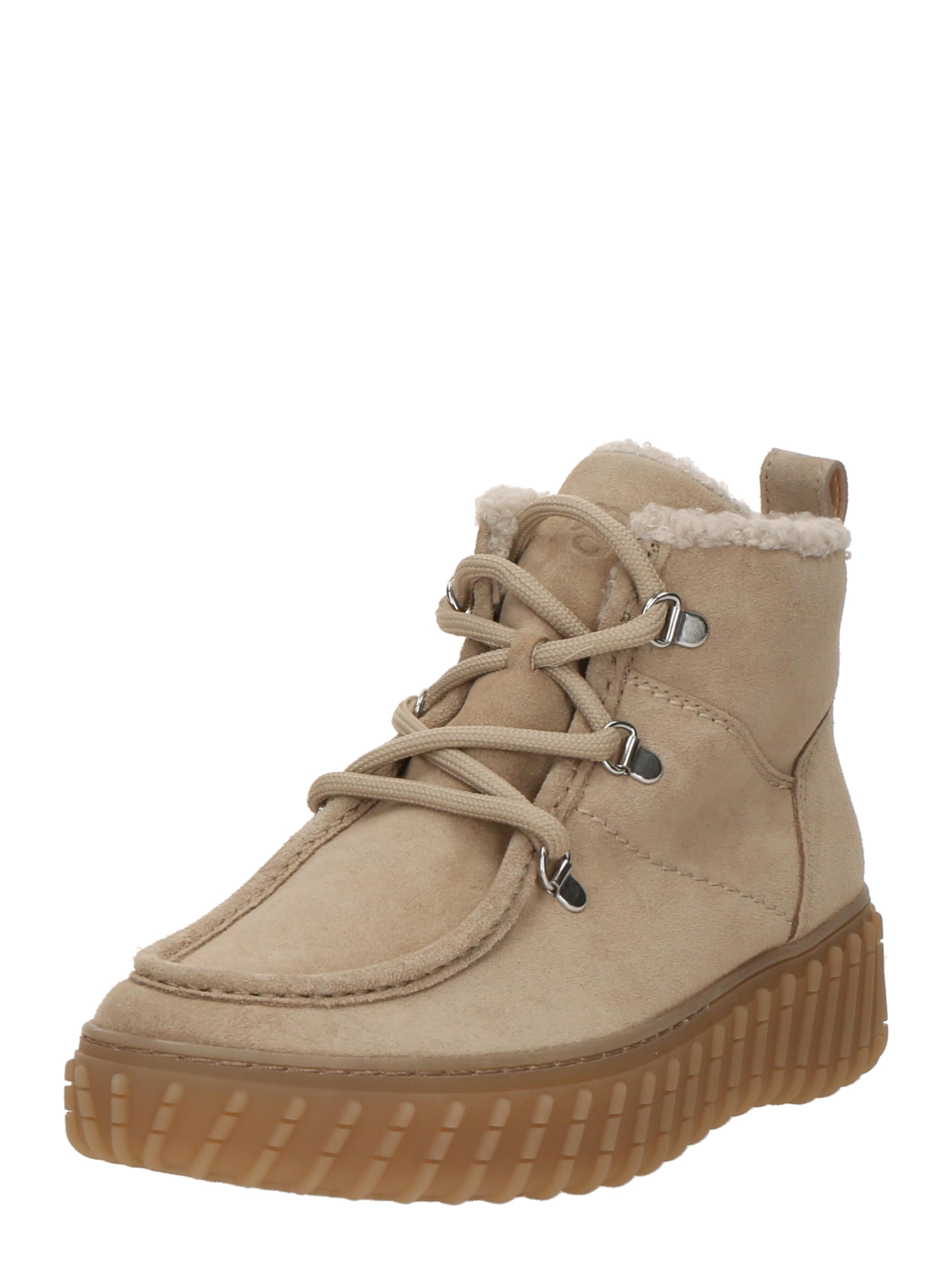 Paul Green Stövlett med snörning i beige: framsida