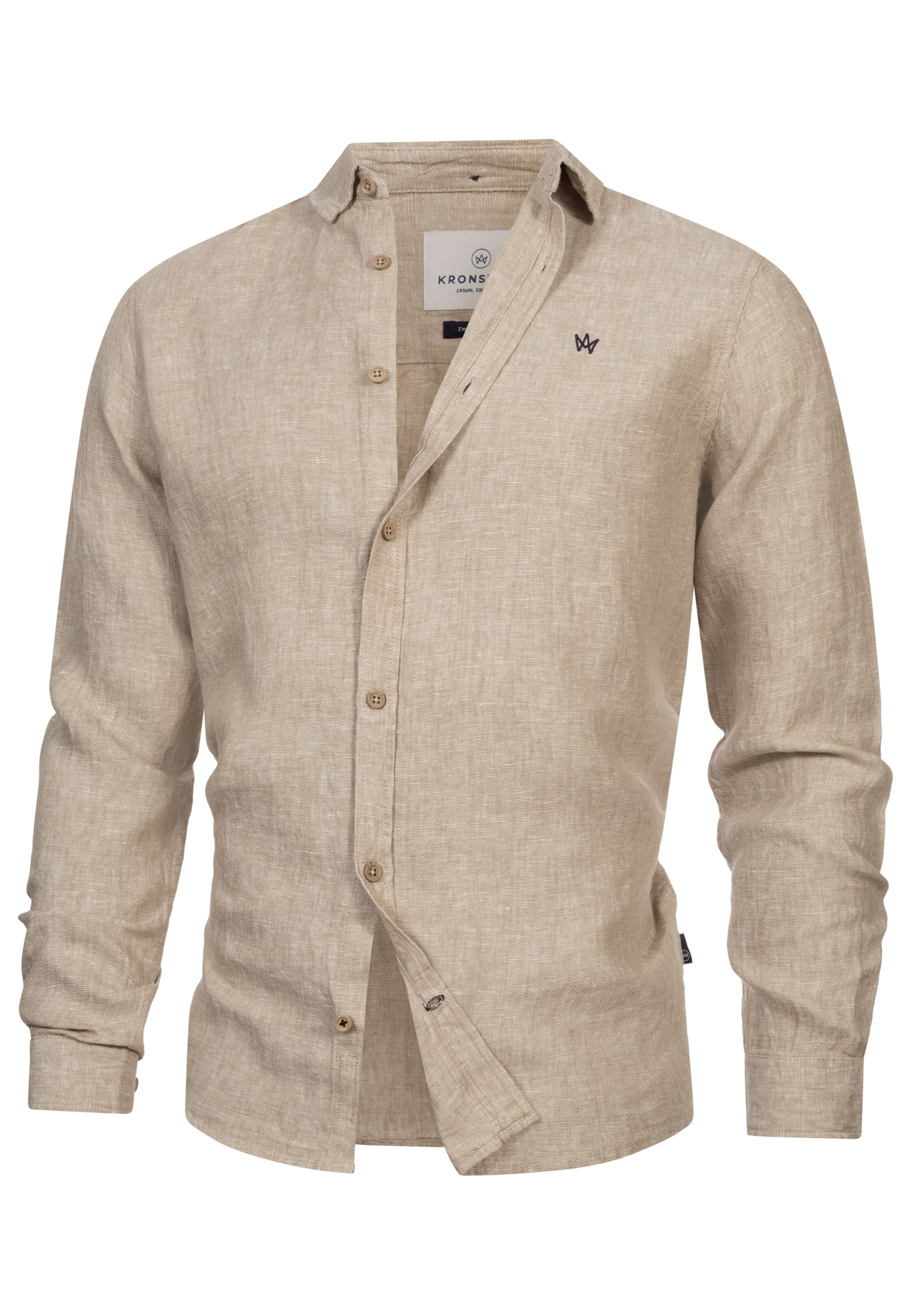 Kronstadt Overhemd 'Ayers' in Grijs: voorkant