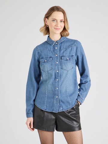 Maison 123 Blouse 'BLOUM' in Blue: front