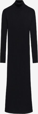MANGOPletena haljina 'GOLETAC' - crna boja: prednji dio
