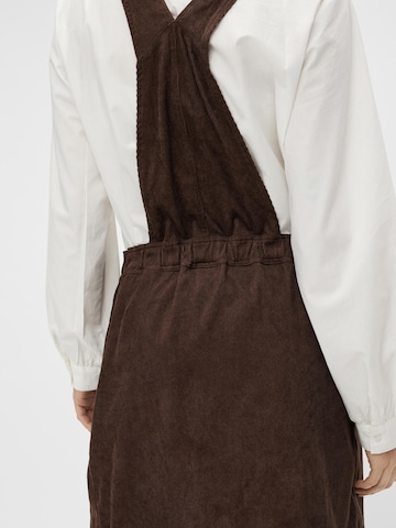 MAMALICIOUS Dungaree skirt 'Maci' in Brown