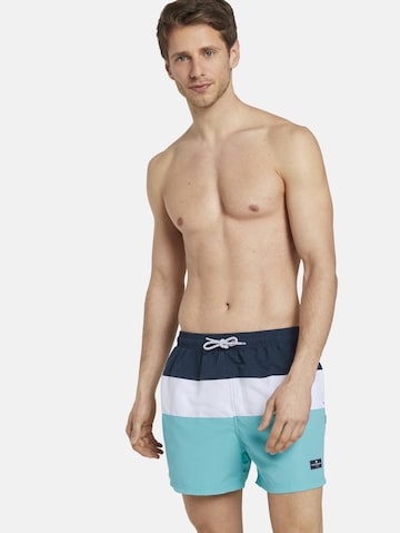 TOM TAILOR Badeshorts 'Tanjo' in Blau