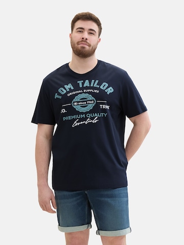 TOM TAILOR Men + - Camiseta en azul: frente