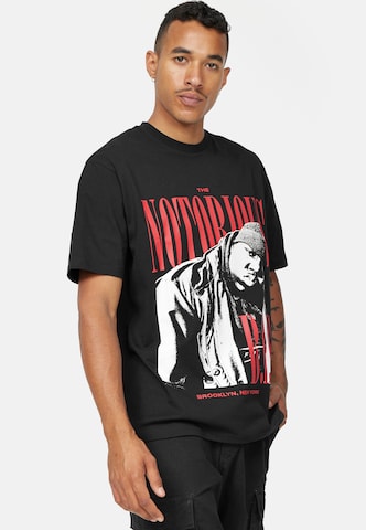 Recovered Shirt 'The Notorious B.I.G  Red Script' in Black