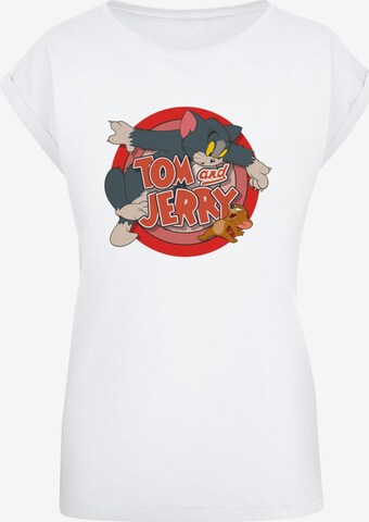 Maglietta 'Tom And Jerry - Classic Catch' di ABSOLUTE CULT in bianco: frontale