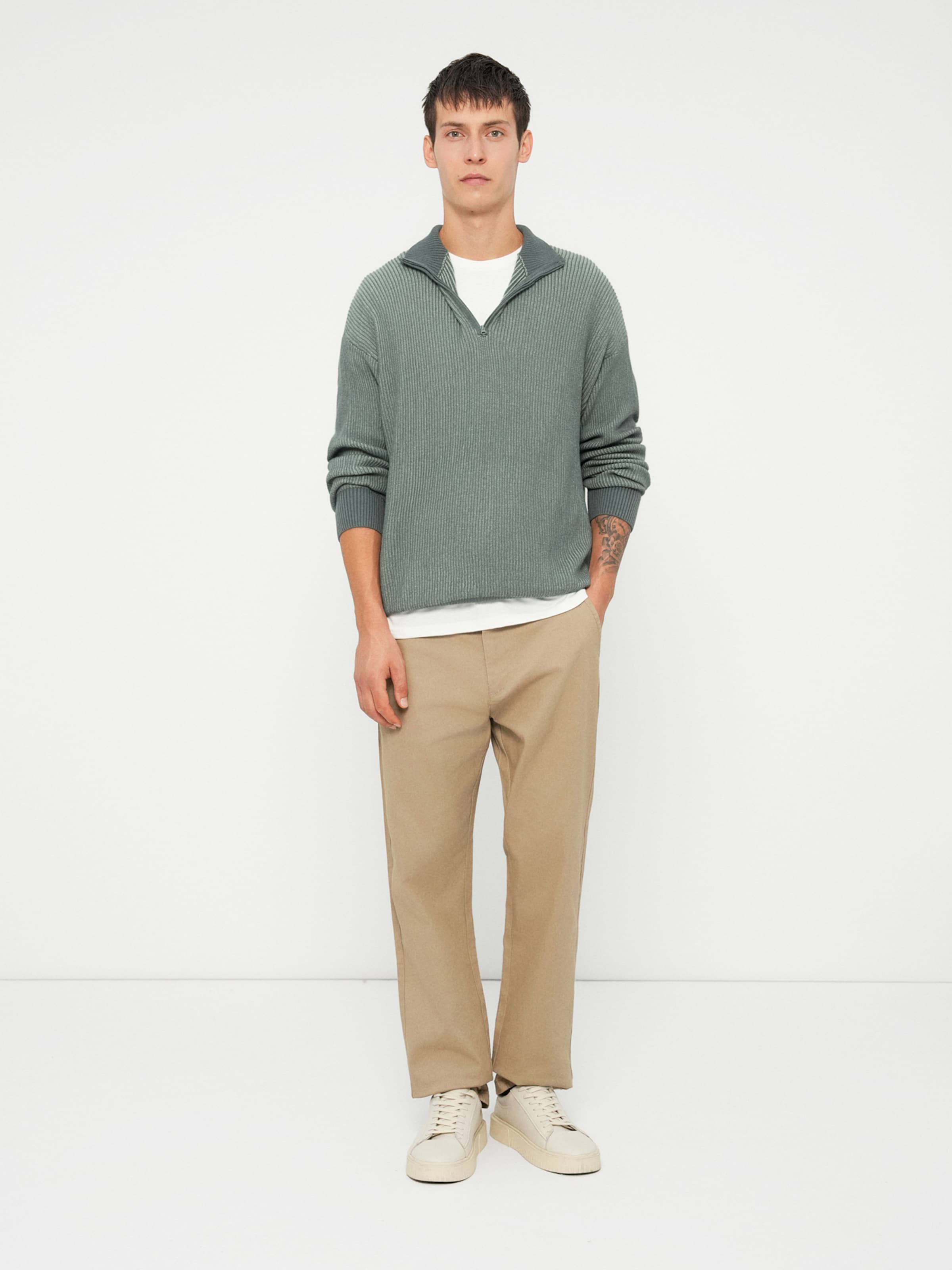 Only & Sons Regular Chino Pants 'ONSEDGE' in Dark Beige | ABOUT YOU