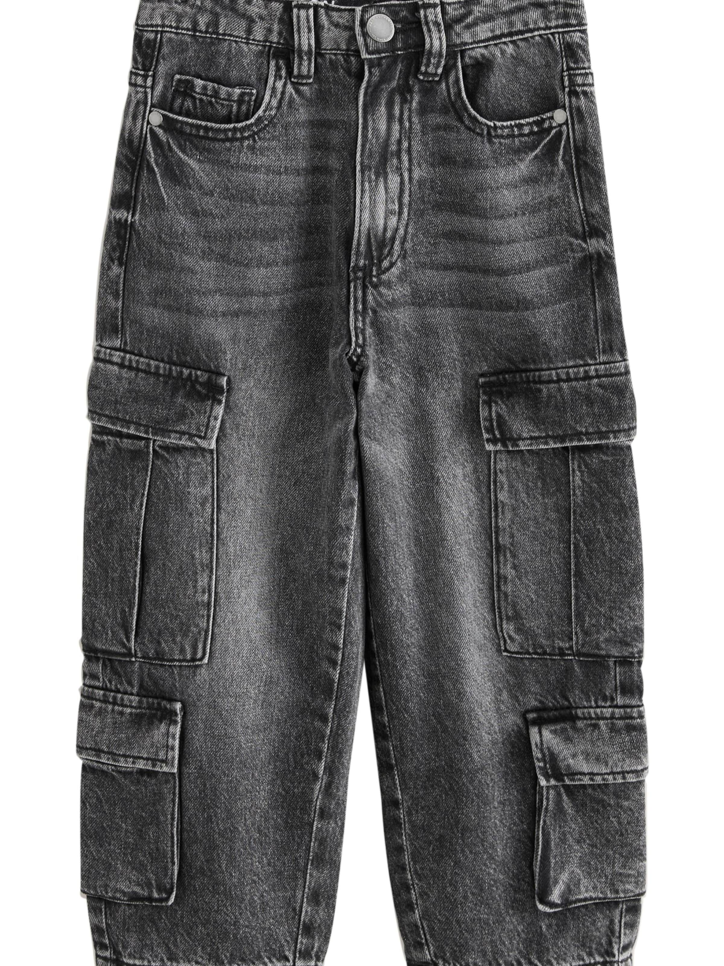 Next Дънки Tapered Leg Дънки в черно: отпред