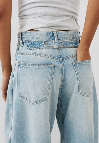 Pull&Bear Barrel Jeans in Blau
