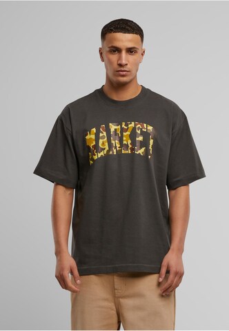 MARKET Shirt 'Duck' in Bruin: voorkant