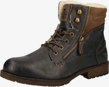 MUSTANG Lace-up boots in Brown: front