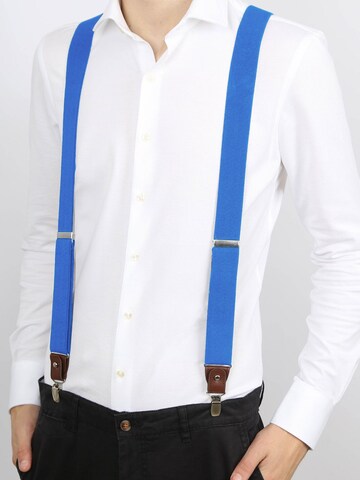 Suitable Suspenders in Blue: front