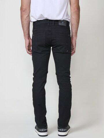 KOROSHI - Regular Calças de ganga em preto