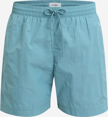 Calvin Klein Swimwear Шорти за плуване в синьо: отпред