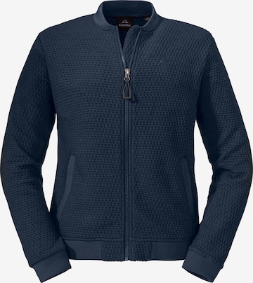 Schöffel Athletic Fleece Jacket 'Genua' in Blue: front