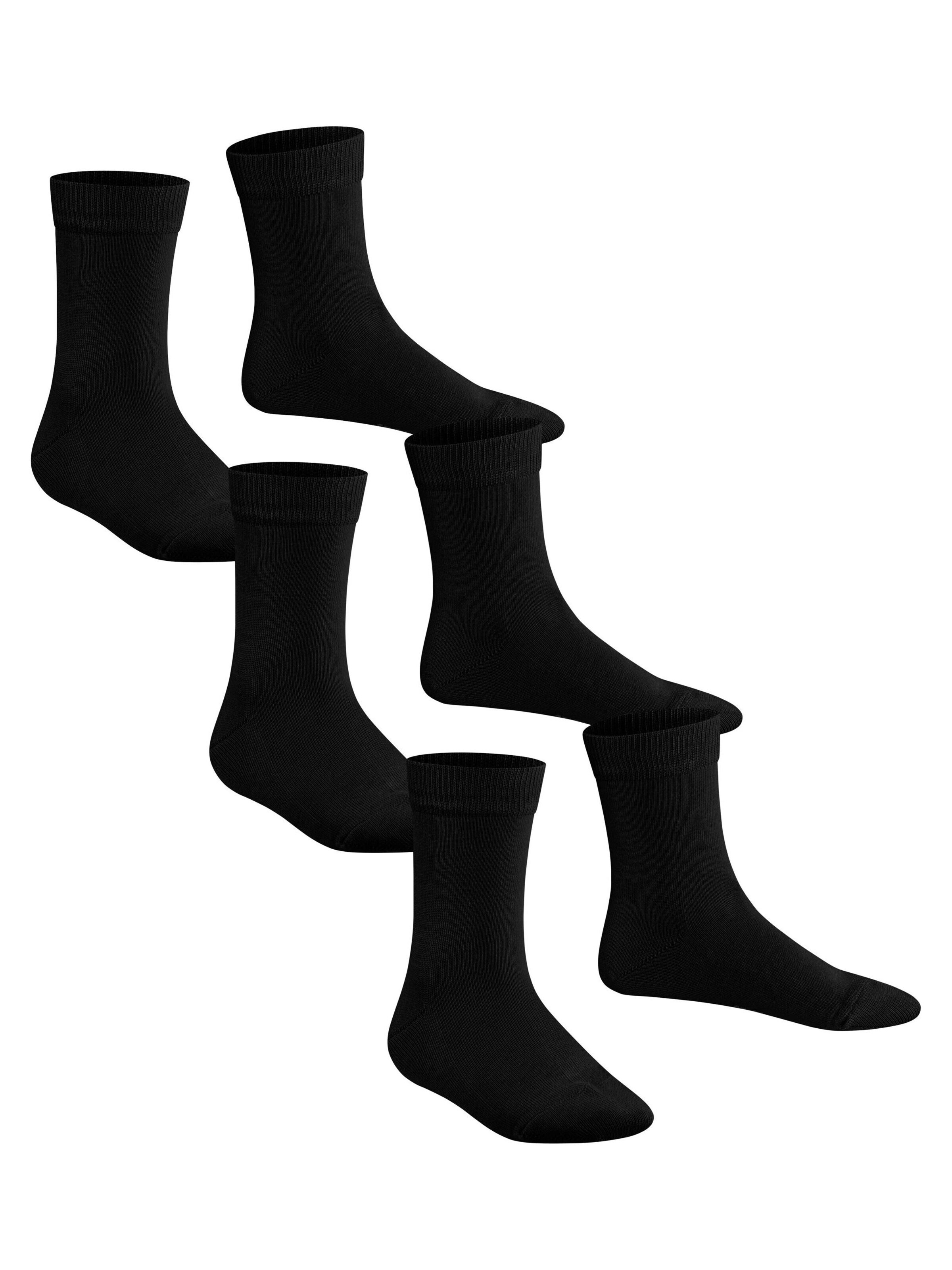 FALKE Socks 'Family 3-Pack' in Black