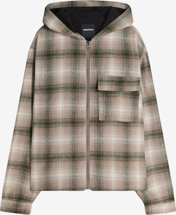 Bershka Välikausitakki värissä vihreä: etupuoli