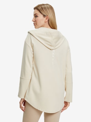 Betty Barclay Zip-Up Hoodie in Beige