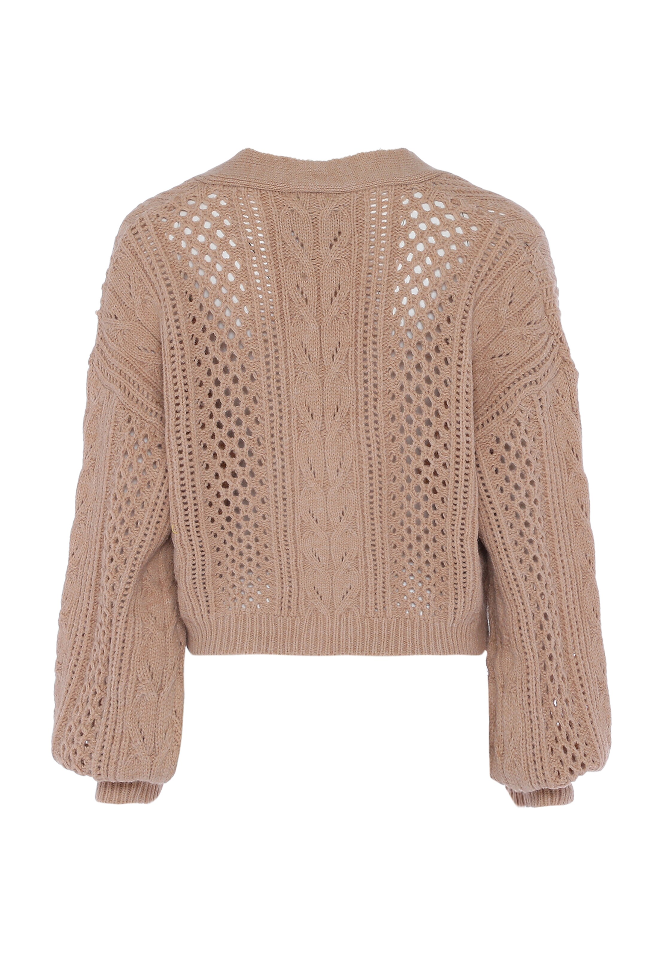 nascita Gebreid vest in Beige