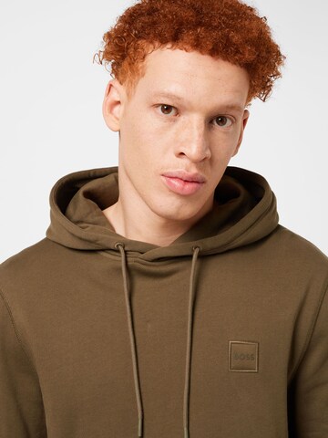 BOSS Orange - Sweatshirt 'Wetalk' em verde