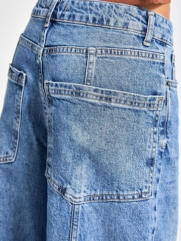 IT'S BASIC Loosefit Jeans 'Skater Mid Rise Jeans' in Blauw