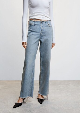 MANGO Wide Leg Jeans 'frankie' in Blau: predná strana