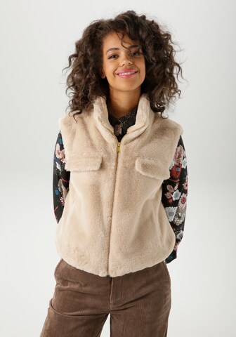 Aniston CASUAL Vest in Beige