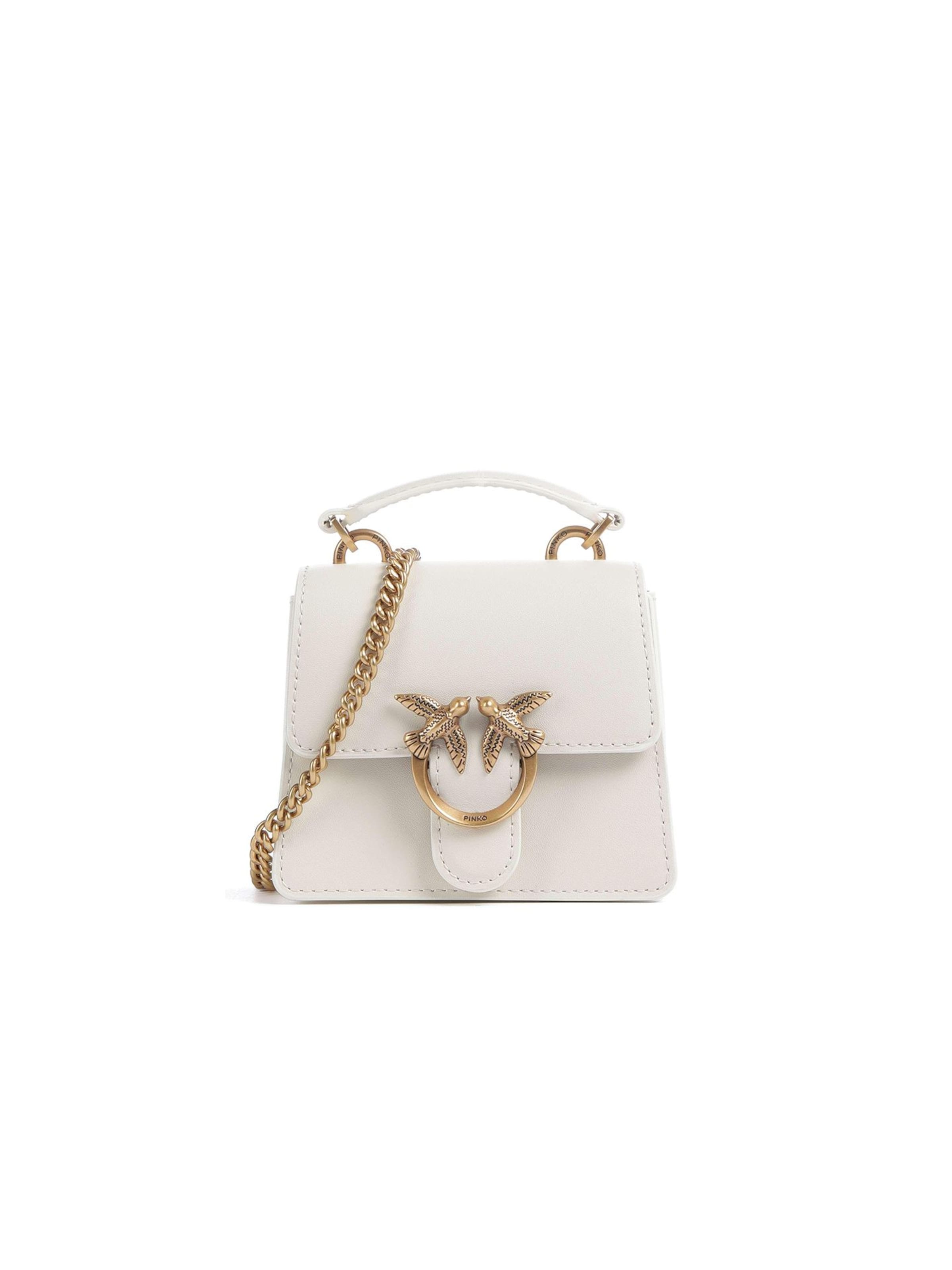 PINKO Handtas 'Love One Top' in Wit: voorkant