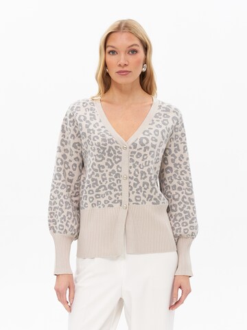 Passioni Knit Cardigan in Grey: front