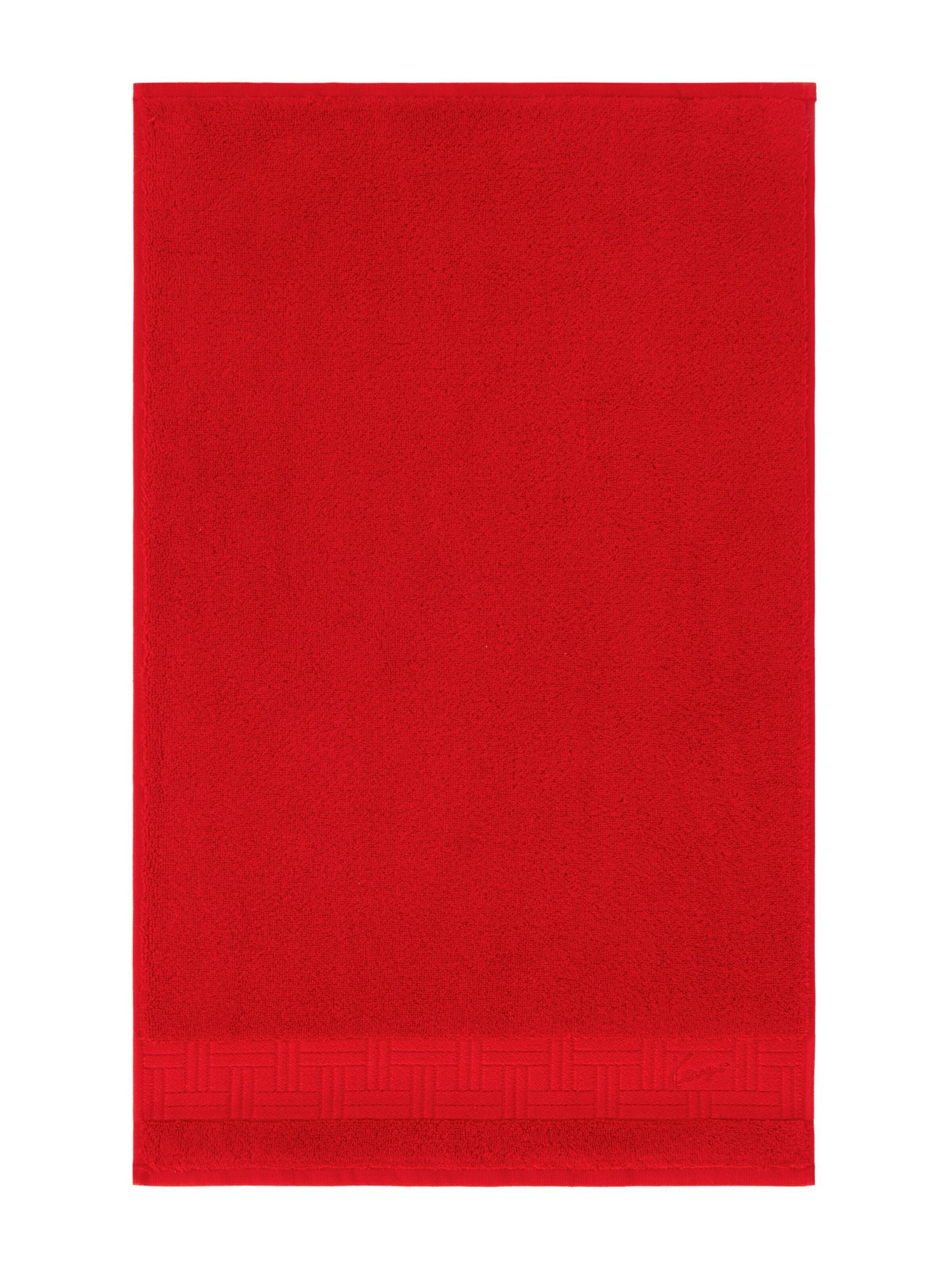 KENZO Handtuch 'KWEAVE'‌‌‌‌‌‌ in Rot