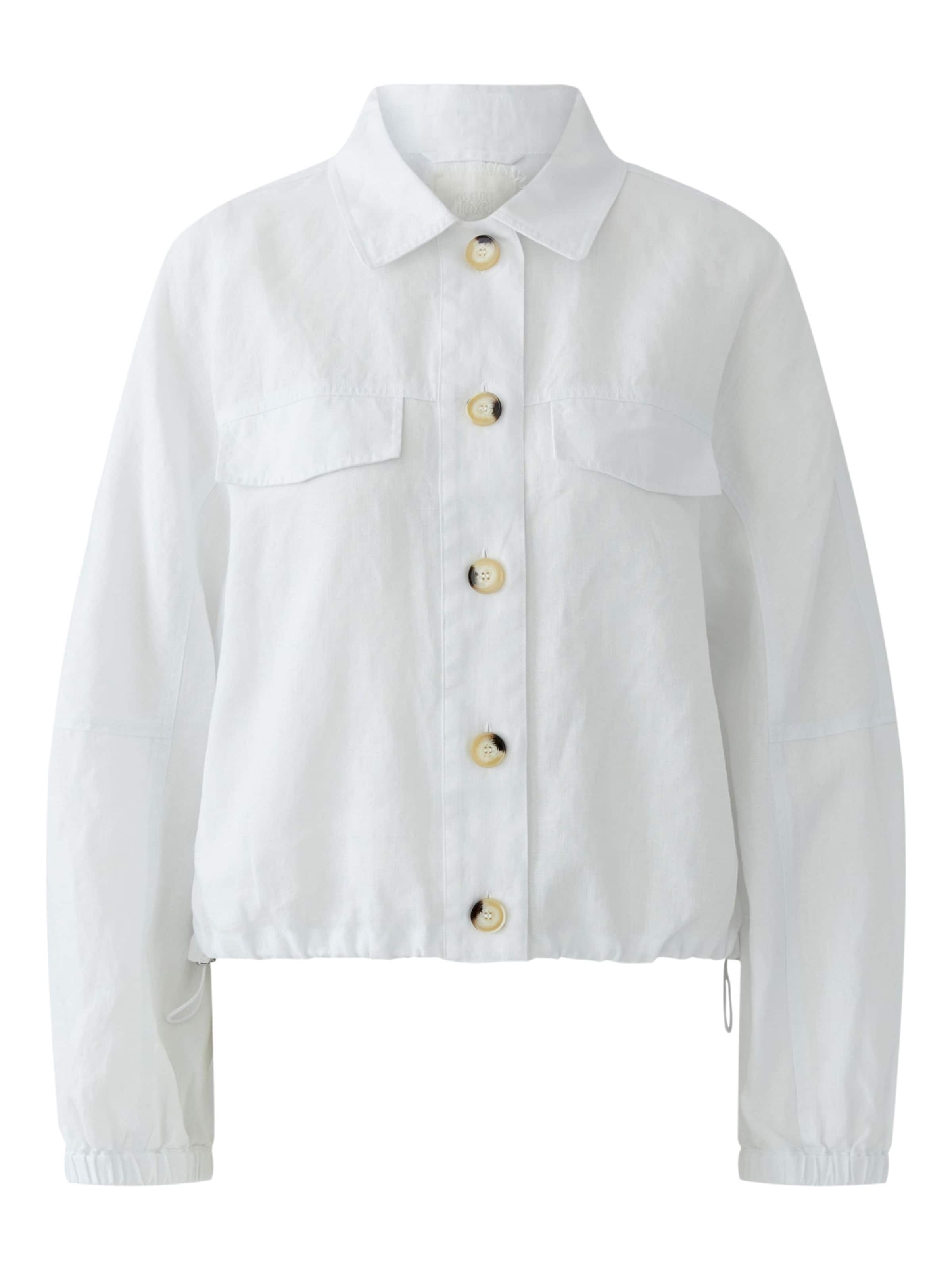 OUI Between-Season Jacket in White: front