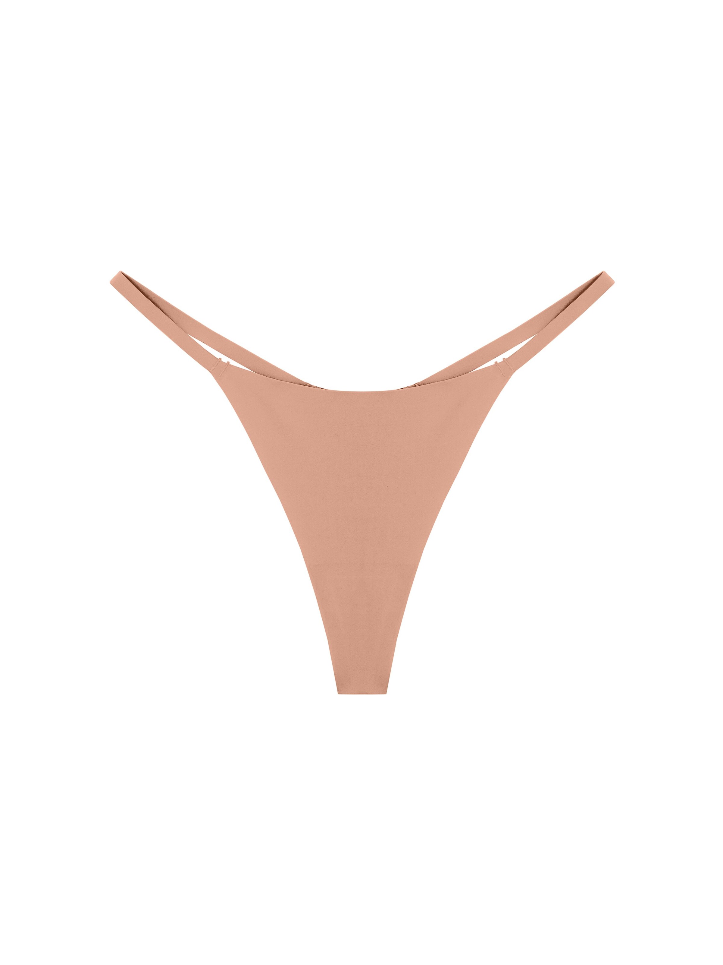 GOD SAVE QUEENS String 'Second Skin' in Beige: front