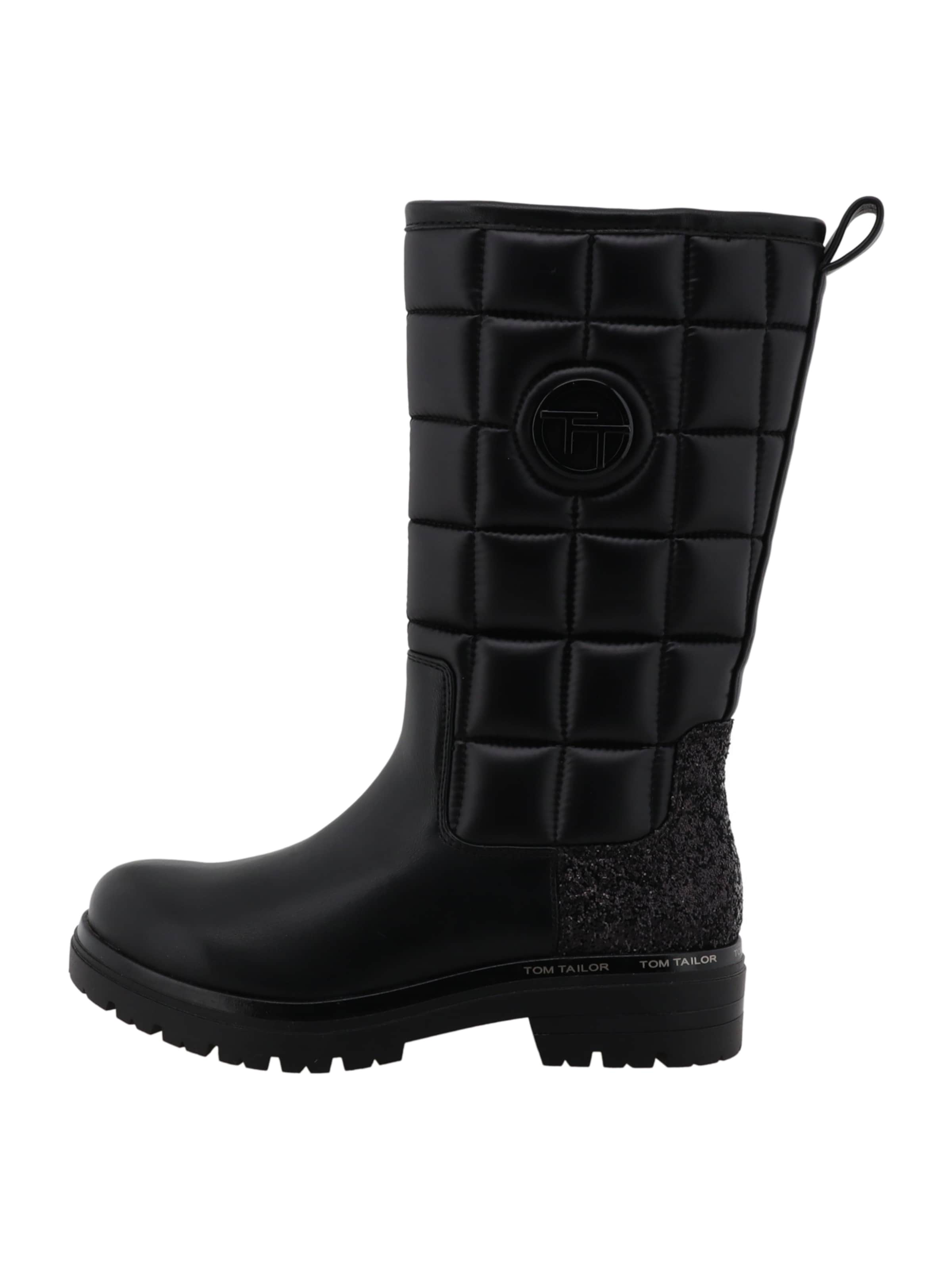 TOM TAILOR Boots in Black