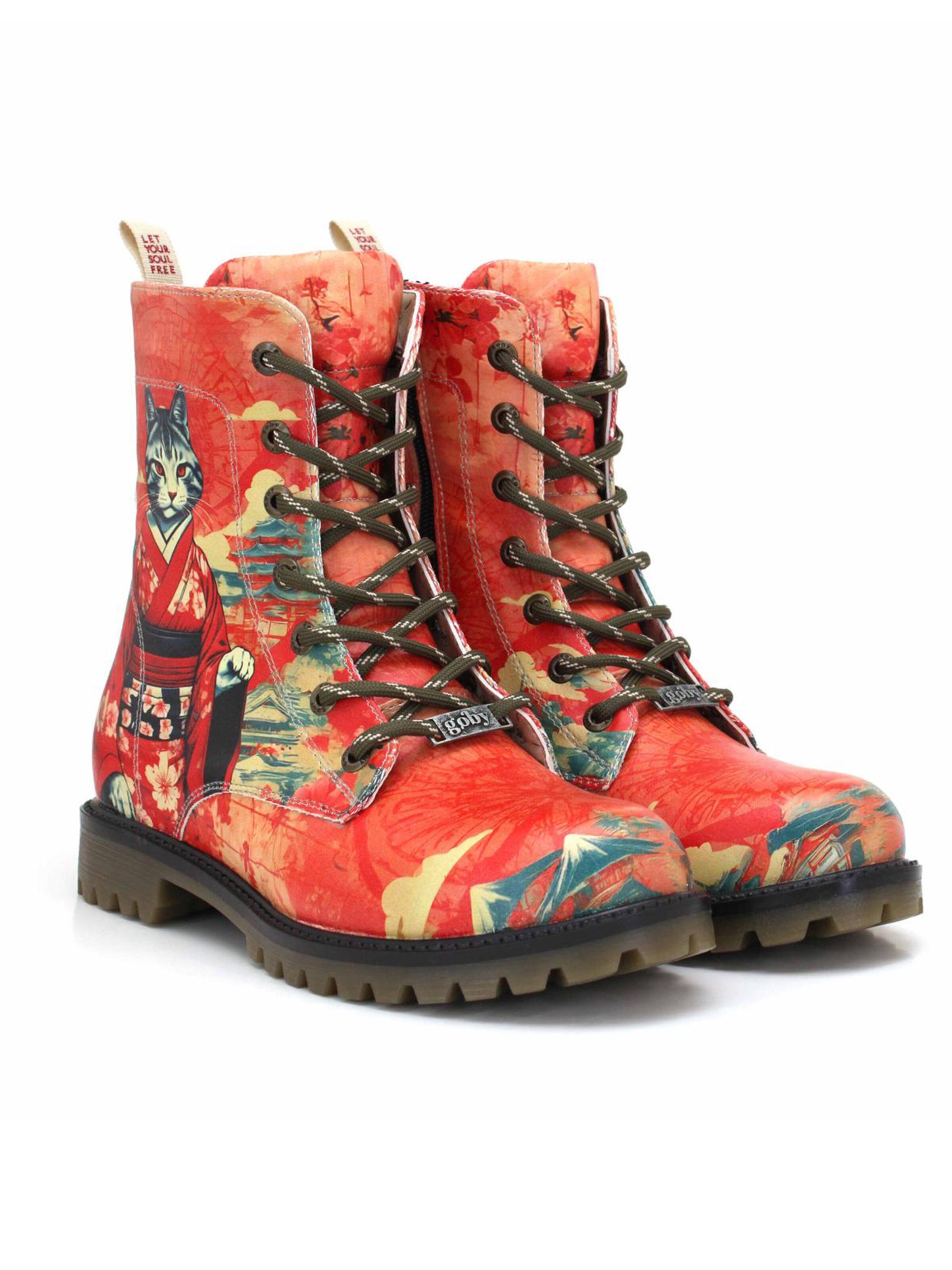 Goby Schnürstiefel 'Goby WMAT180'‌‌‌‌‌‌‌ in Rot: Vorderseite