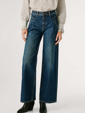 Wide Leg Jean Pepe Jeans en bleu : devant