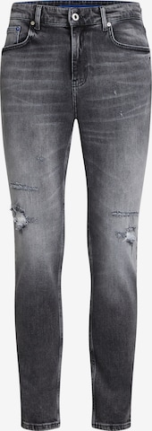 KARL LAGERFELD JEANSSlimfit Traperice 'Distressed' - siva boja: prednji dio