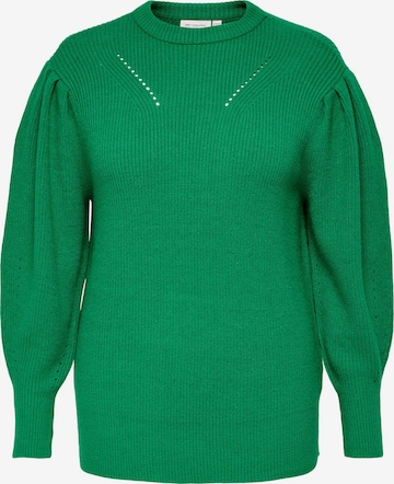 ONLY Carmakoma Sweater 'Fia Katia' in Green: front