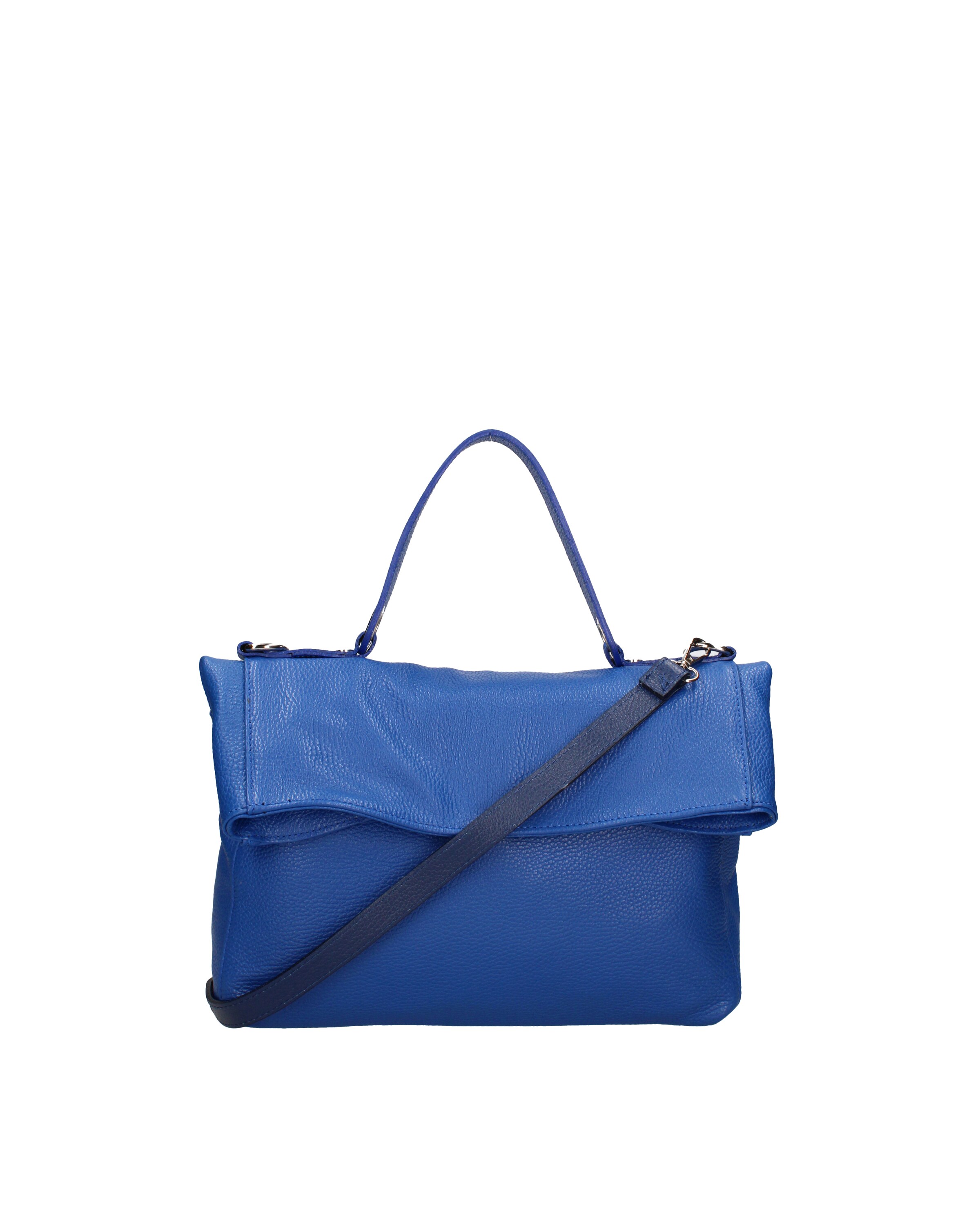 Borsa a spalla di Viola Castellani in blu: frontale