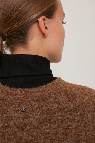 PULZ Jeans Sweater 'ASTRID' in Brown