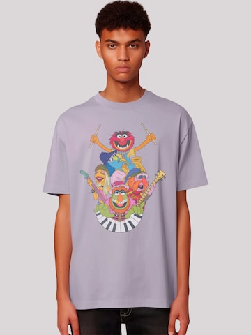 T-Shirt 'Disney Muppets Dr. Teeth and The Electric Mayhem' F4NT4STIC en violet : devant