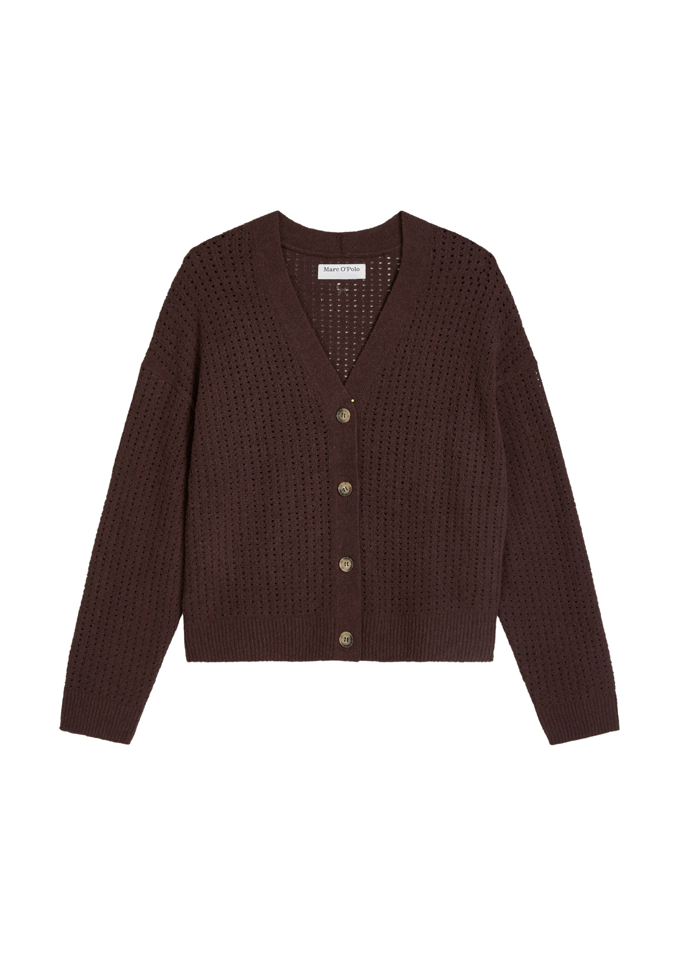 Marc O'Polo DENIM Gebreid vest in Rood: voorkant