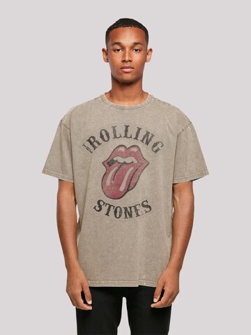 F4NT4STIC Shirt in Bruin: voorkant