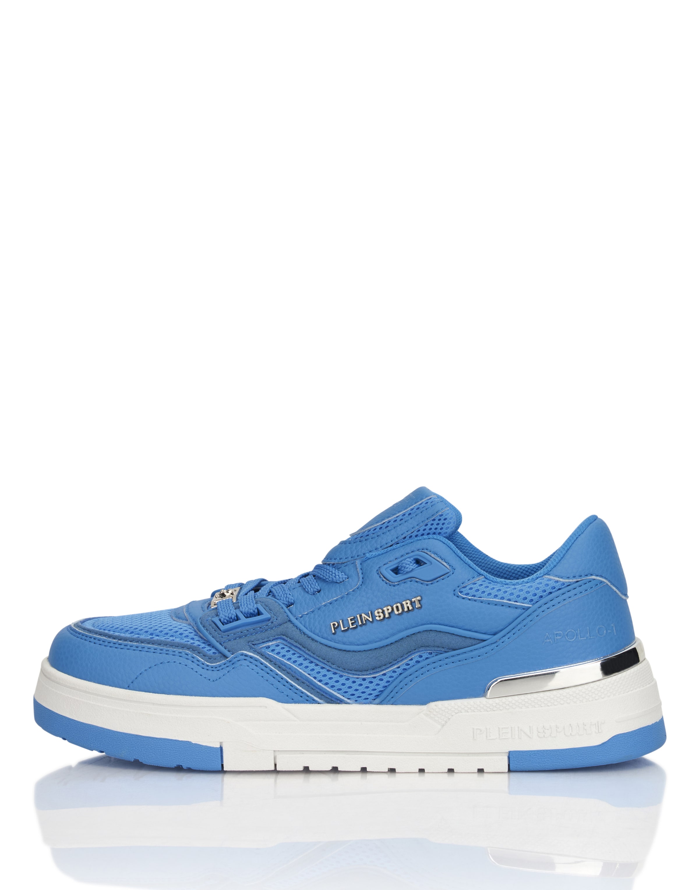 Plein Sport - Sapatilhas baixas 'Apollo 1' em azul: frente