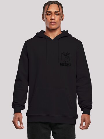F4NT4STIC Sweatshirt 'Wise Dad Lustiges Vatertagsmotiv für schlaue Väter' in Zwart: voorkant