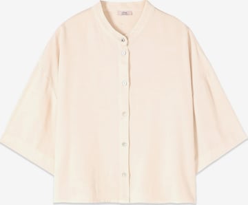 Camicia da donna di oltre in bianco: frontale